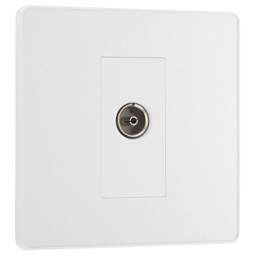 BG Electrical Evolve Pearlescent White - Single, co-axial