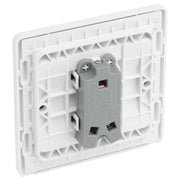BG Electrical Evolve Pearlescent White - Single, 2 way switch, wide rocker