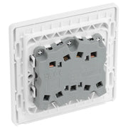 BG Electrical Evolve Pearlescent White - Triple, 2 way switch