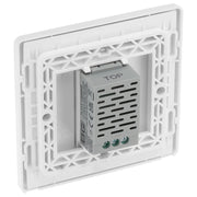 BG Electrical Evolve Pearlescent White - Single, 2 way touch, 200W, secondary