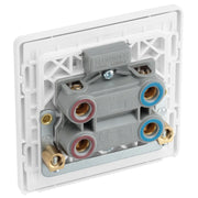 BG Electrical Evolve Pearlescent White - 45A, double pole, single plate, with indicator