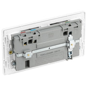 BG Electrical Evolve Pearlescent White - Double, switched, single pole, WiFi Extender + USB A