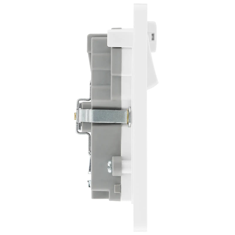 BG Electrical Evolve Pearlescent White - Double, switched, single pole, WiFi Extender + USB A