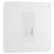 BG Electrical Evolve Pearlescent White - Single, telephone socket, master