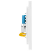 BG Electrical Evolve Pearlescent White - Single, telephone socket, master