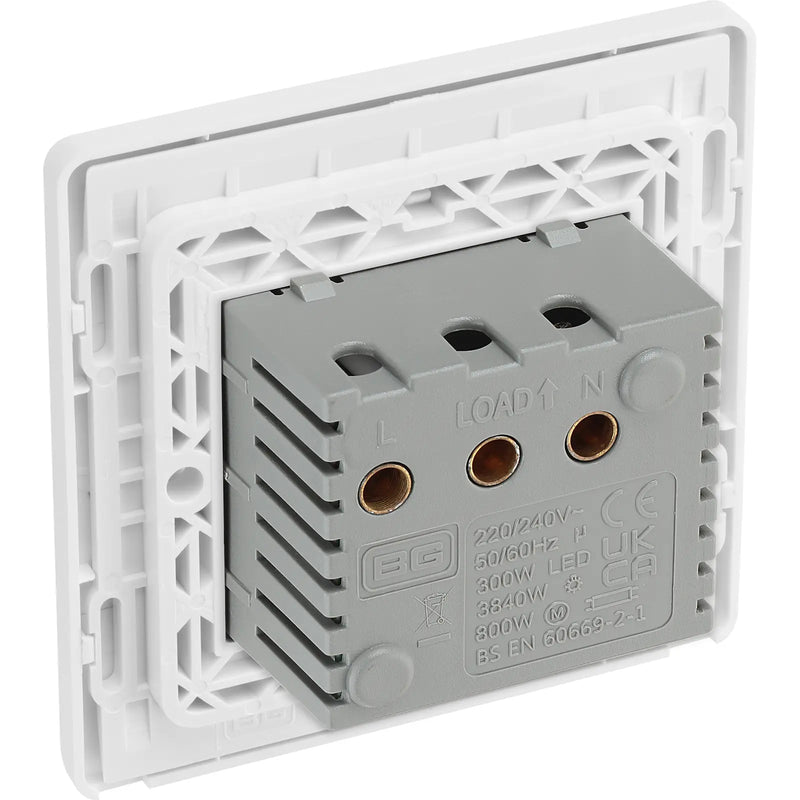 BG Electrical Evolve Pearlescent White - Hotel key card switch