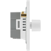 BG Electrical Evolve Pearlescent White - Quadruple, 2 way push 200W