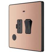 BG Electrical Evolve Polished Copper - Switched and fused with indicator