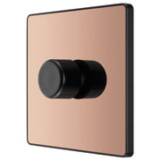 BG Electrical Evolve Polished Copper - Single, 2 way push 200W