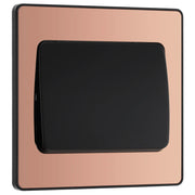 BG Electrical Evolve Polished Copper - Single, 2 way switch, wide rocker