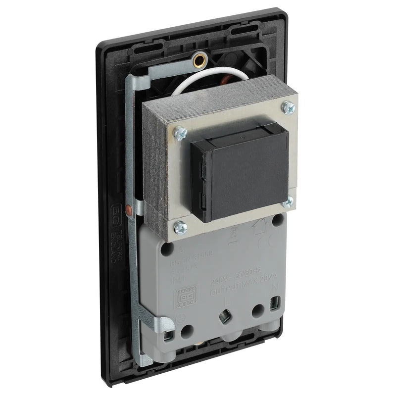 BG Electrical Evolve Polished Copper - 115/240V dual voltage shaver socket