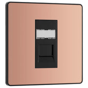 BG Electrical Evolve Polished Copper - Single, RJ45 telephone socket