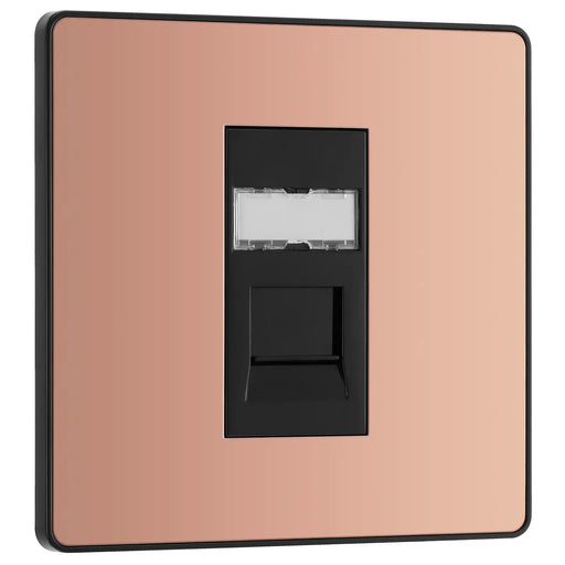 BG Electrical Evolve Polished Copper - Single, RJ45 telephone socket