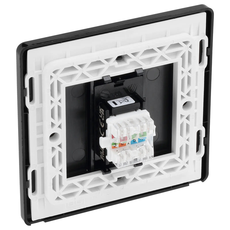BG Electrical Evolve Polished Copper - Single, RJ45 telephone socket