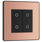 BG Electrical Evolve Polished Copper - Double, 2 way touch, 200W, master
