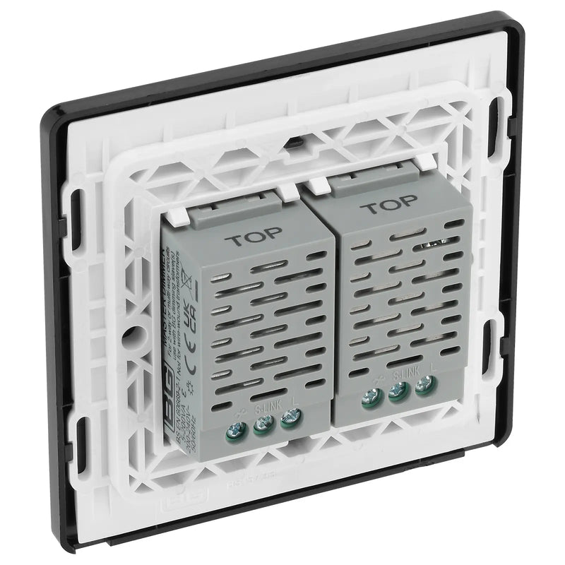 BG Electrical Evolve Polished Copper - Double, 2 way touch, 200W, master