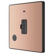 BG Electrical Evolve Polished Copper - Unswitched and fused