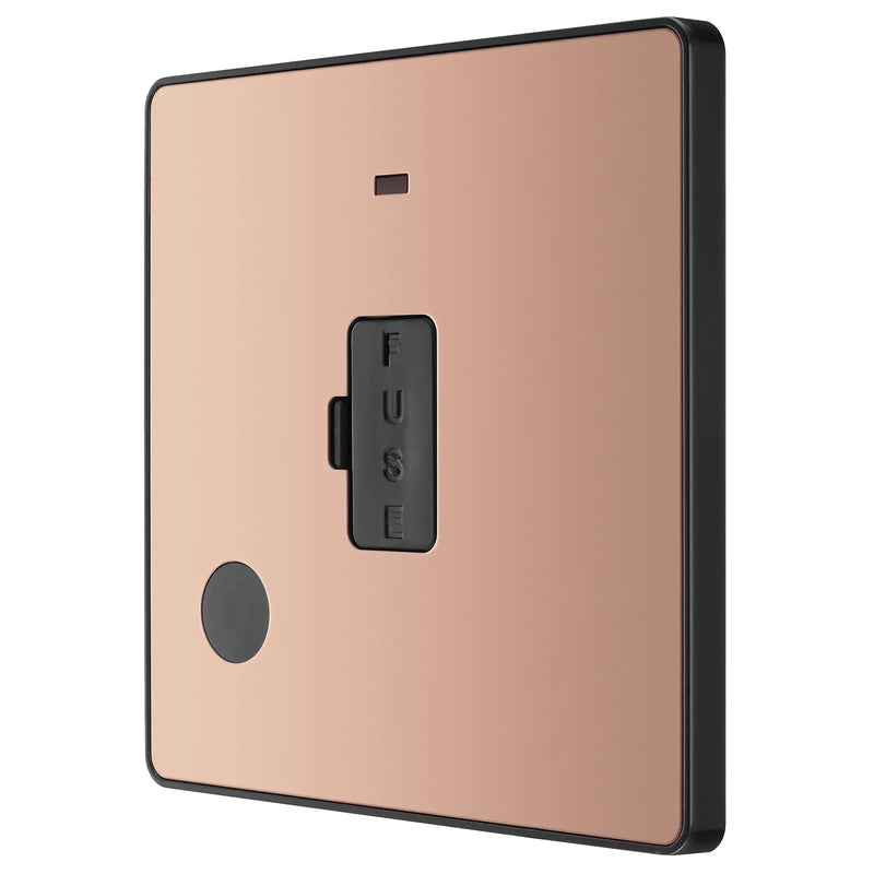 BG Electrical Evolve Polished Copper - Unswitched and fused