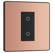 BG Electrical Evolve Polished Copper - Single, 2 way touch, 200W, secondary