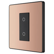 BG Electrical Evolve Polished Copper - Single, 2 way touch, 200W, secondary