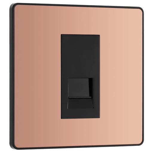 BG Electrical Evolve Polished Copper - Single, telephone socket, secondary