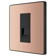 BG Electrical Evolve Polished Copper - Single, telephone socket, secondary