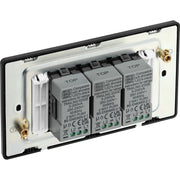 BG Electrical Evolve Polished Copper - Triple, 2 way push 200W