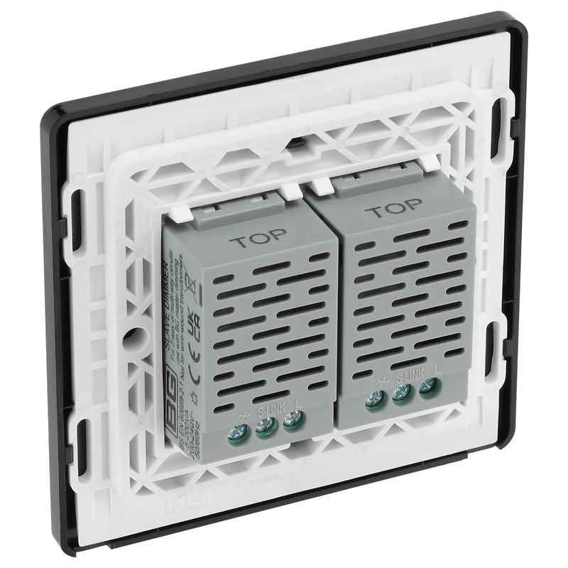 BG Electrical Evolve Polished Copper - Double, 2 way touch, 200W, secondary