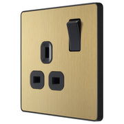 BG Electrical Evolve Satin Brass - Single, switched, single pole