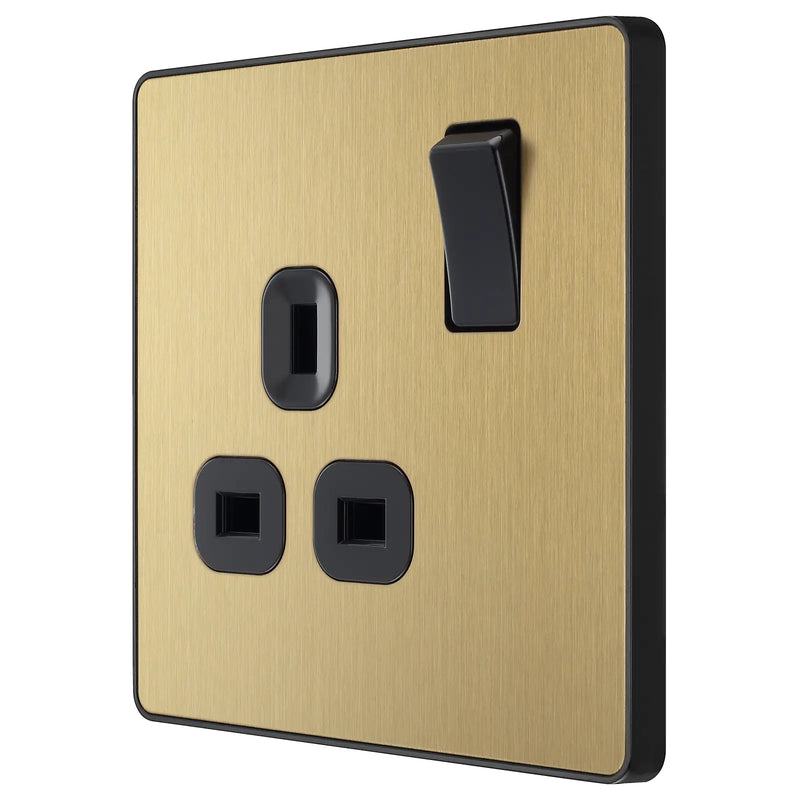 BG Electrical Evolve Satin Brass - Single, switched, single pole