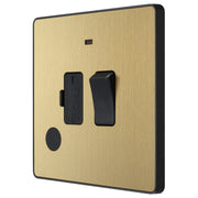 BG Electrical Evolve Satin Brass - Switched and fused with indicator