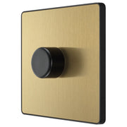 BG Electrical Evolve Satin Brass - Single, 2 way push 200W