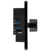 BG Electrical Evolve Satin Brass - Single, 2 way push 200W