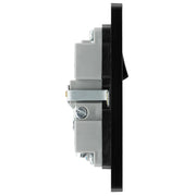 BG Electrical Evolve Satin Brass - Single, switched, single pole, with 2 x USB A