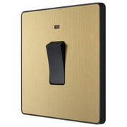 BG Electrical Evolve Satin Brass - 20A, double pole, with indicator