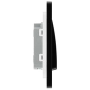 BG Electrical Evolve Satin Brass - Single, 2 way switch, wide rocker