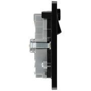BG Electrical Evolve Satin Brass - Double, switched, single pole, WiFi Extender + USB A