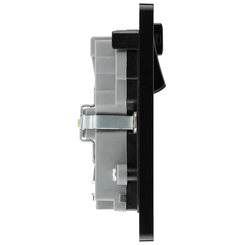 BG Electrical Evolve Satin Brass - Double, switched, single pole, WiFi Extender + USB A