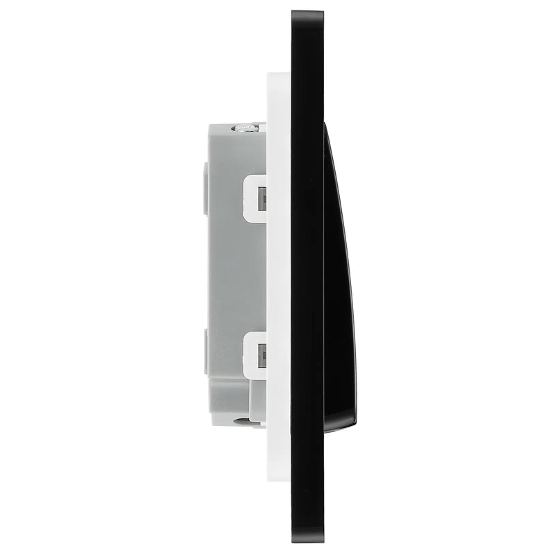 BG Electrical Evolve Satin Brass - Double, 2 way switch, wide rocker