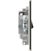BG Electrical Flatplate Screwless Black Nickel - Switched and fused