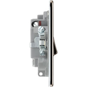 BG Electrical Flatplate Screwless Black Nickel - Switched and fused with indicator