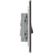 BG Electrical Flatplate Screwless Black Nickel - Intermediate switch