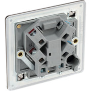 BG Electrical Flatplate Screwless Black Nickel - Unswitched and fused