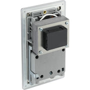 BG Electrical Flatplate Screwless Brushed Steel - 115/240V dual voltage shaver socket