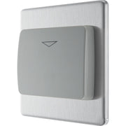 BG Electrical Flatplate Screwless Brushed Steel - Hotel key card switch