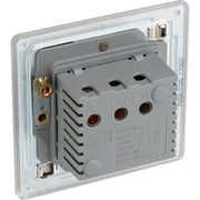 BG Electrical Flatplate Screwless Brushed Steel - Hotel key card switch