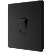 BG Electrical Flatplate Screwless Matt Black - Intermediate switch
