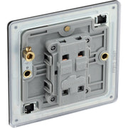 BG Electrical Flatplate Screwless Matt Black - Intermediate switch