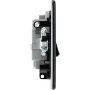 BG Electrical Flatplate Screwless Matt Black - Switched and fused with indicator