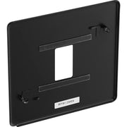 BG Electrical Flatplate Screwless Matt Black - 1 module - square